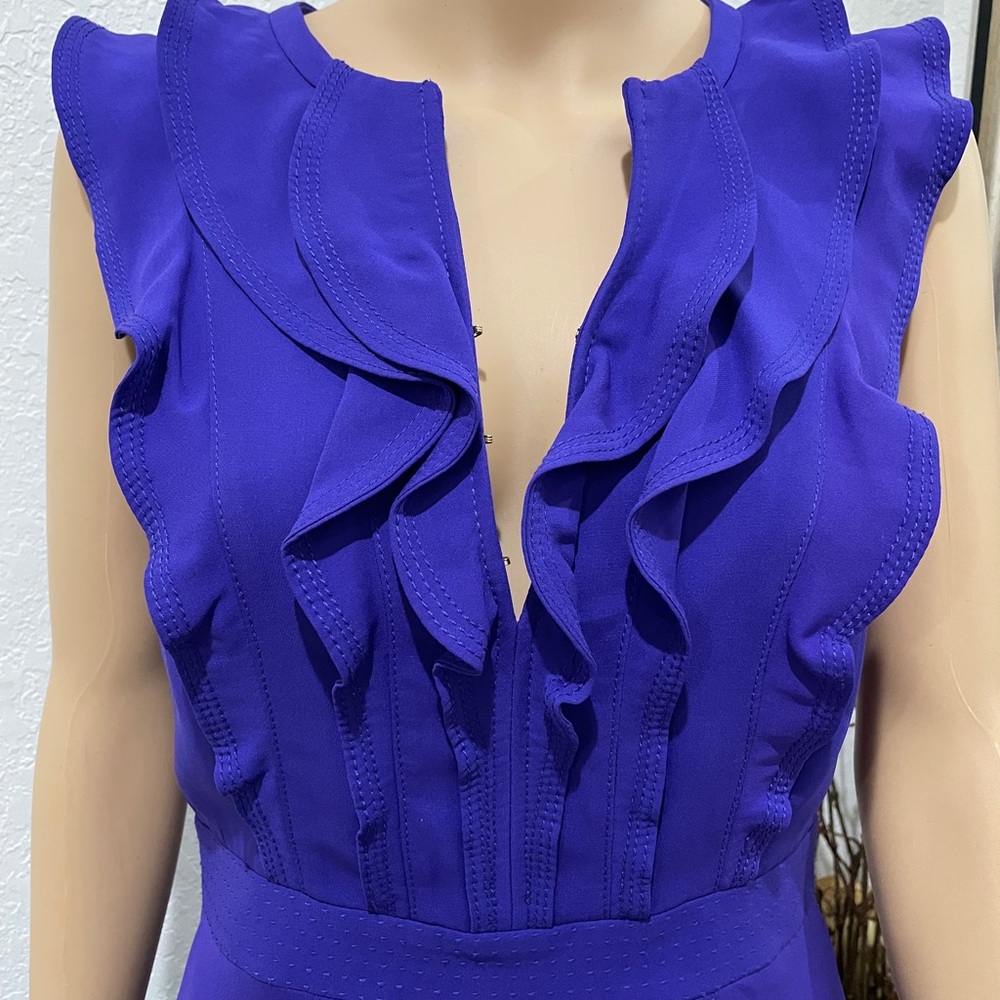 Tory Burch Purple Ruffle Dress - Picture 4 of 6